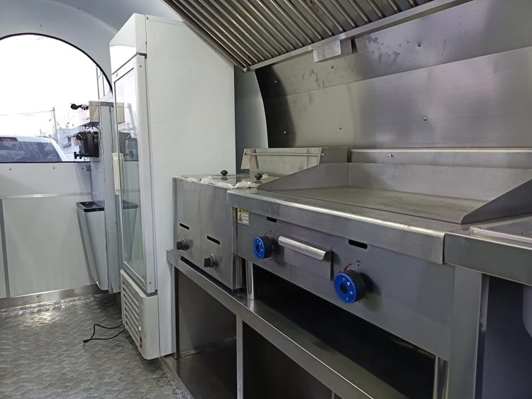 11ft fast food trailer with commercial cooking machines
