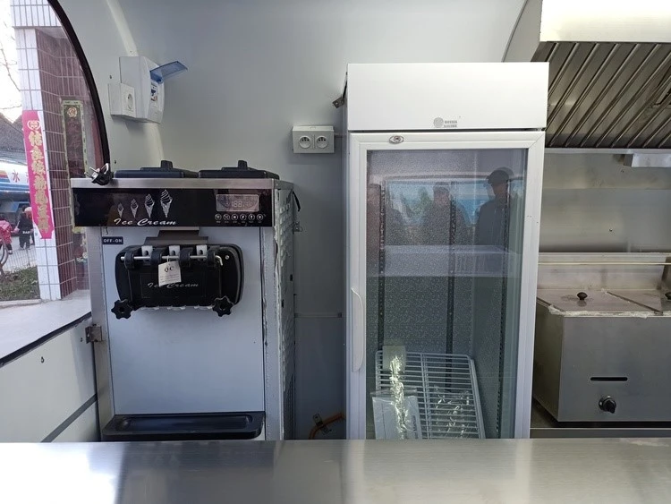 11ft fast food trailer with a fridge and ice cream making machine